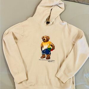 Polo Ralph Lauren Cream Bear Hoodie
